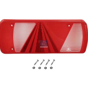 DT Spare Parts 10.99203 Tail lamp glass, right, L: 350 mm, H: 135 mm