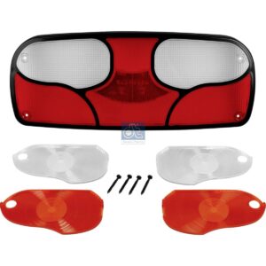 DT Spare Parts 10.99211 Tail lamp glass, L: 344 mm, H: 140 mm