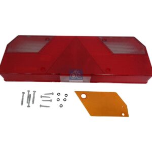 DT Spare Parts 10.99213 Tail lamp glass, L: 415 mm, H: 148 mm