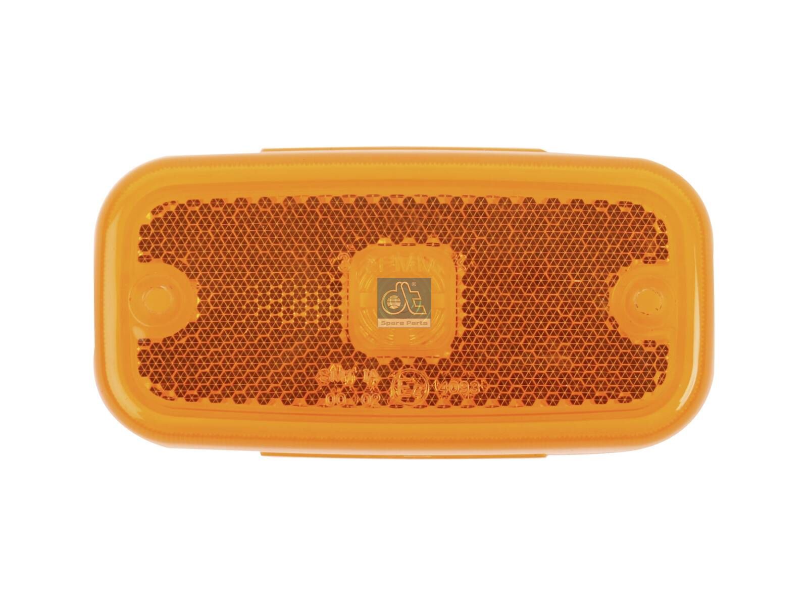 DT Spare Parts 10.99471 Side marking lamp glass, orange
