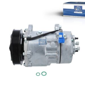 DT Spare Parts 11.25027 Compressor, air conditioning, oil filled, 12 V, 6 PK, DP: 128 mm, 6 grooves