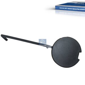 DT Spare Parts 11.71085 Cover, Towing eye, rear, black