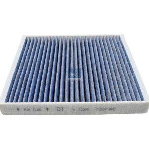 DT Spare Parts 11.72000 Cabin air filter, biofunctional, L: 254 mm, W: 235 mm, H: 32 mm