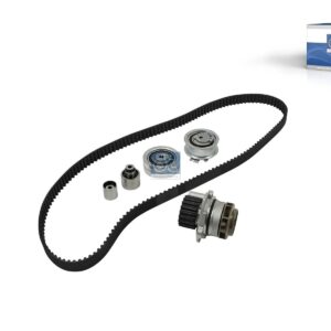 DT Spare Parts 11.90208 Timing belt kit, with water pump, without bolts, W: 25 mm, 160 teeth