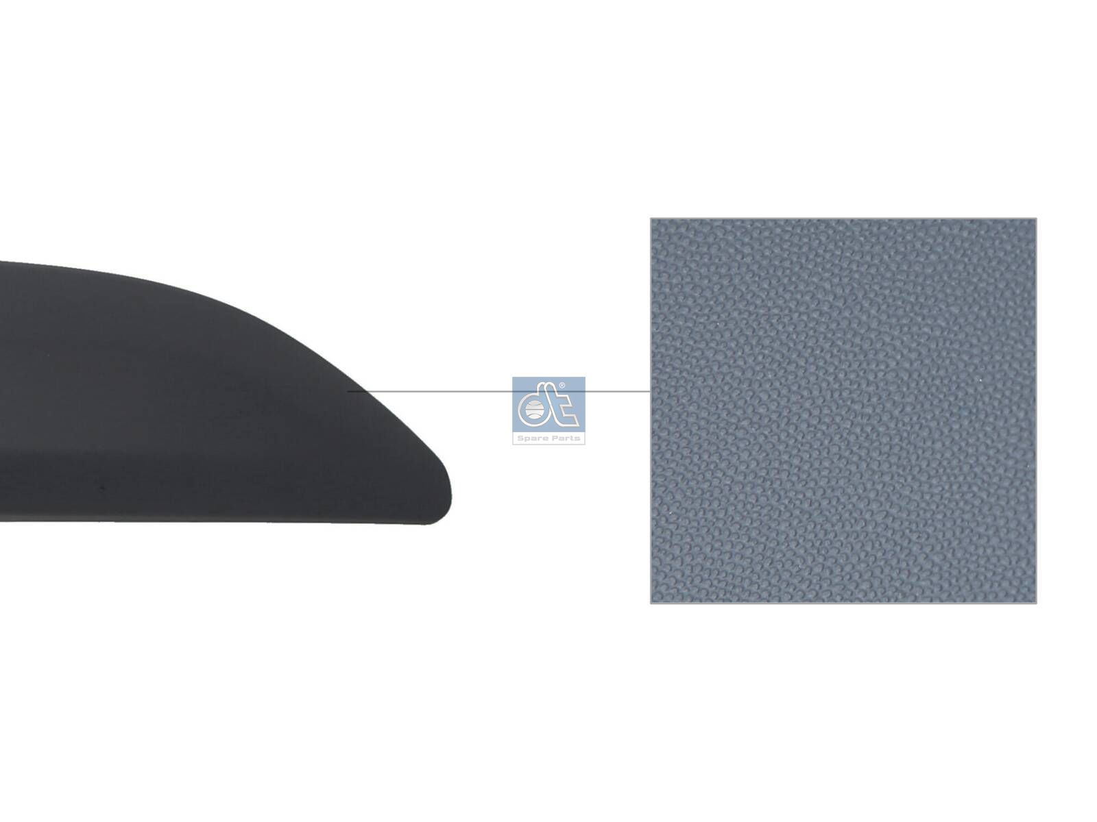 DT Spare Parts 12.00062 Cover moulding, door, front, right