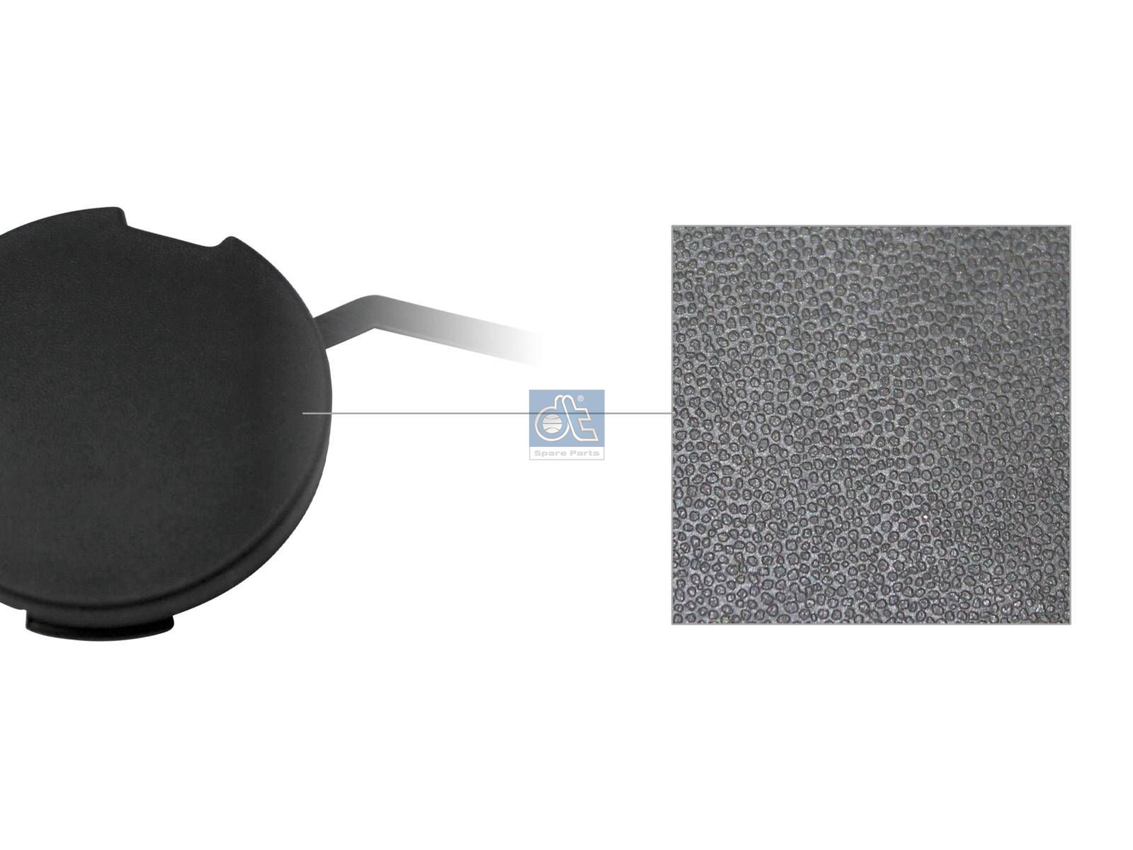 DT Spare Parts 12.82112 Cover, Towing eye, rear