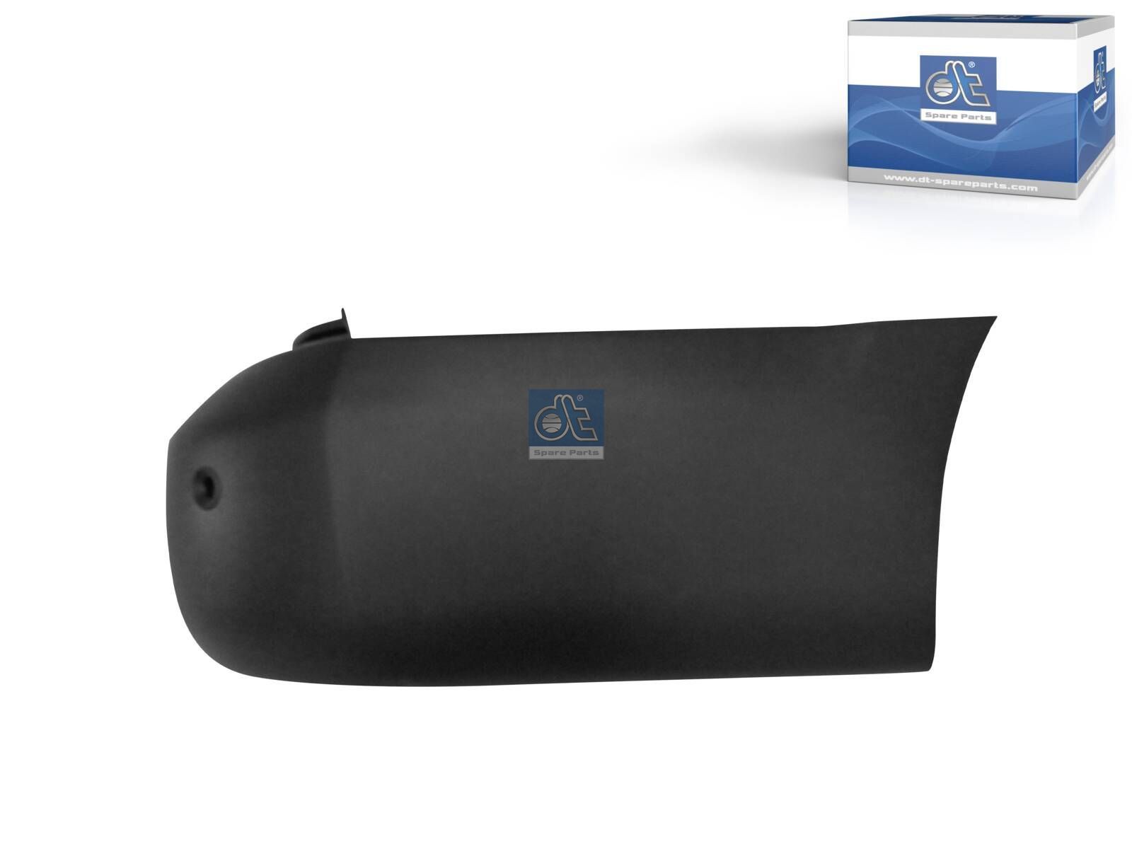 DT Spare Parts 12.82253 Bumper corner, rear, right, black