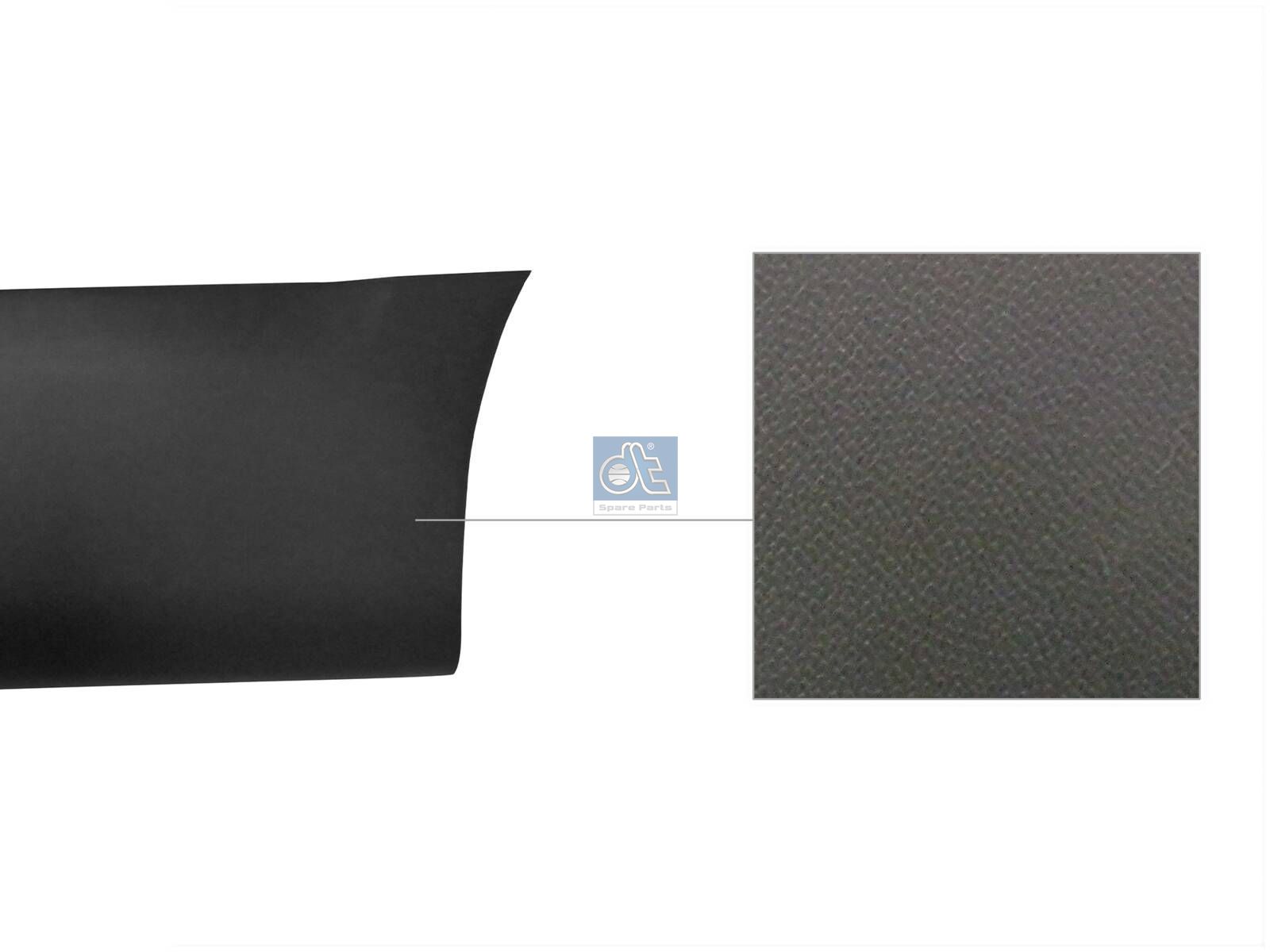 DT Spare Parts 12.82253 Bumper corner, rear, right, black