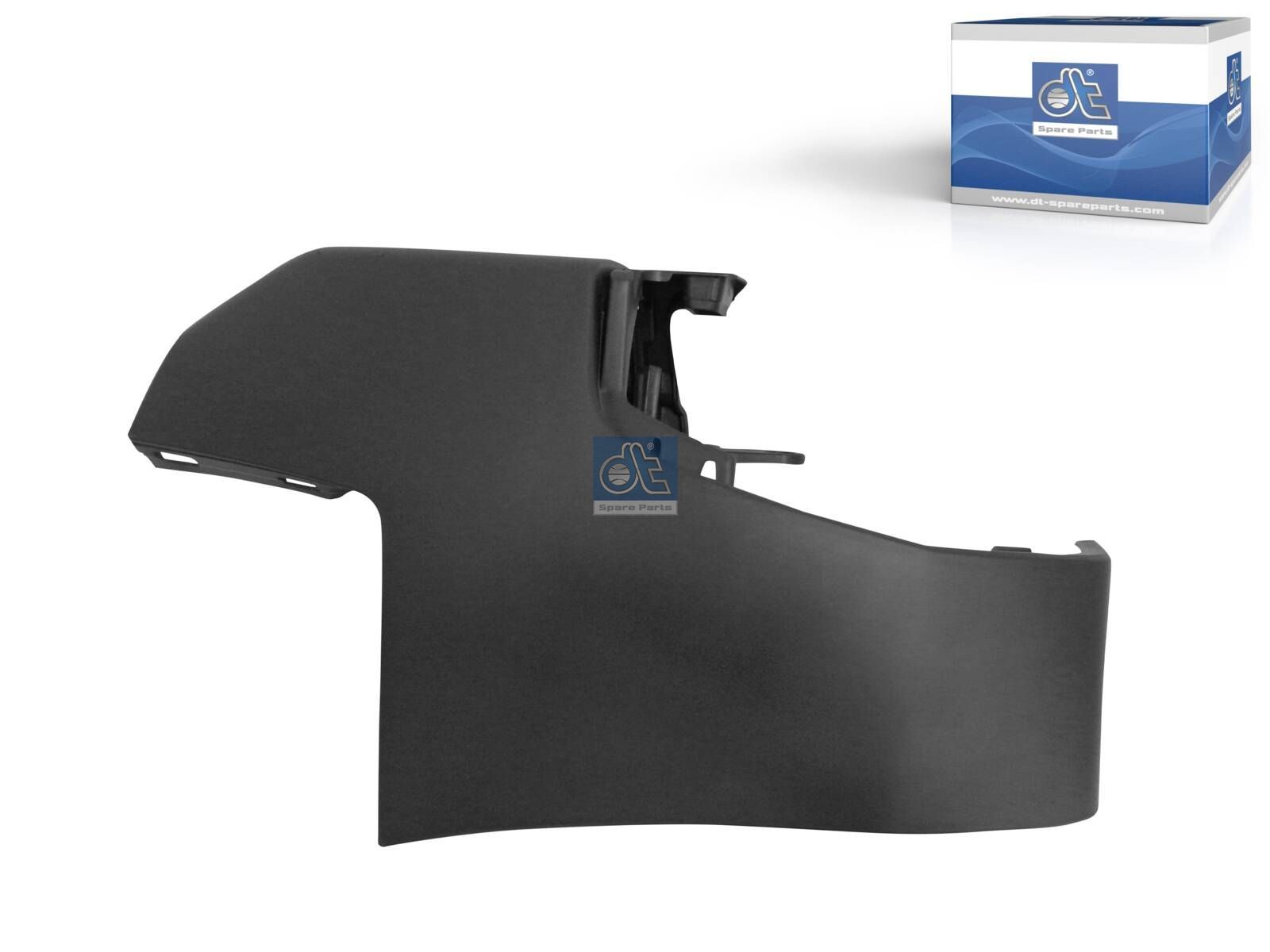 DT Spare Parts 12.82266 Bumper corner, rear, left, black