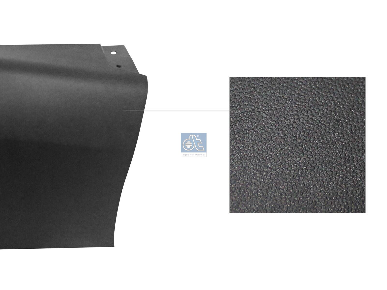 DT Spare Parts 12.82271 Bumper corner, rear, left, black