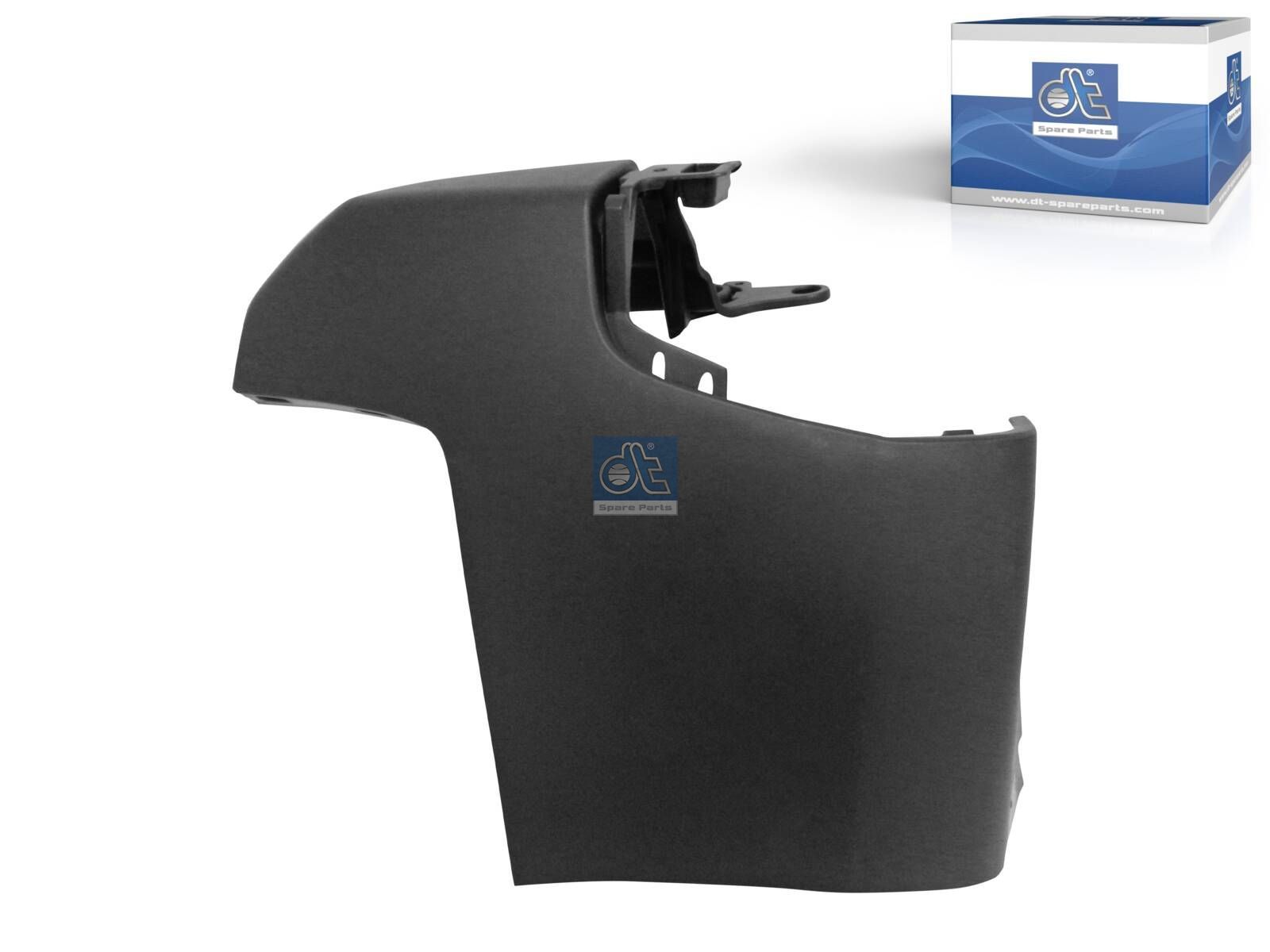 DT Spare Parts 12.82275 Bumper corner, rear, left, black