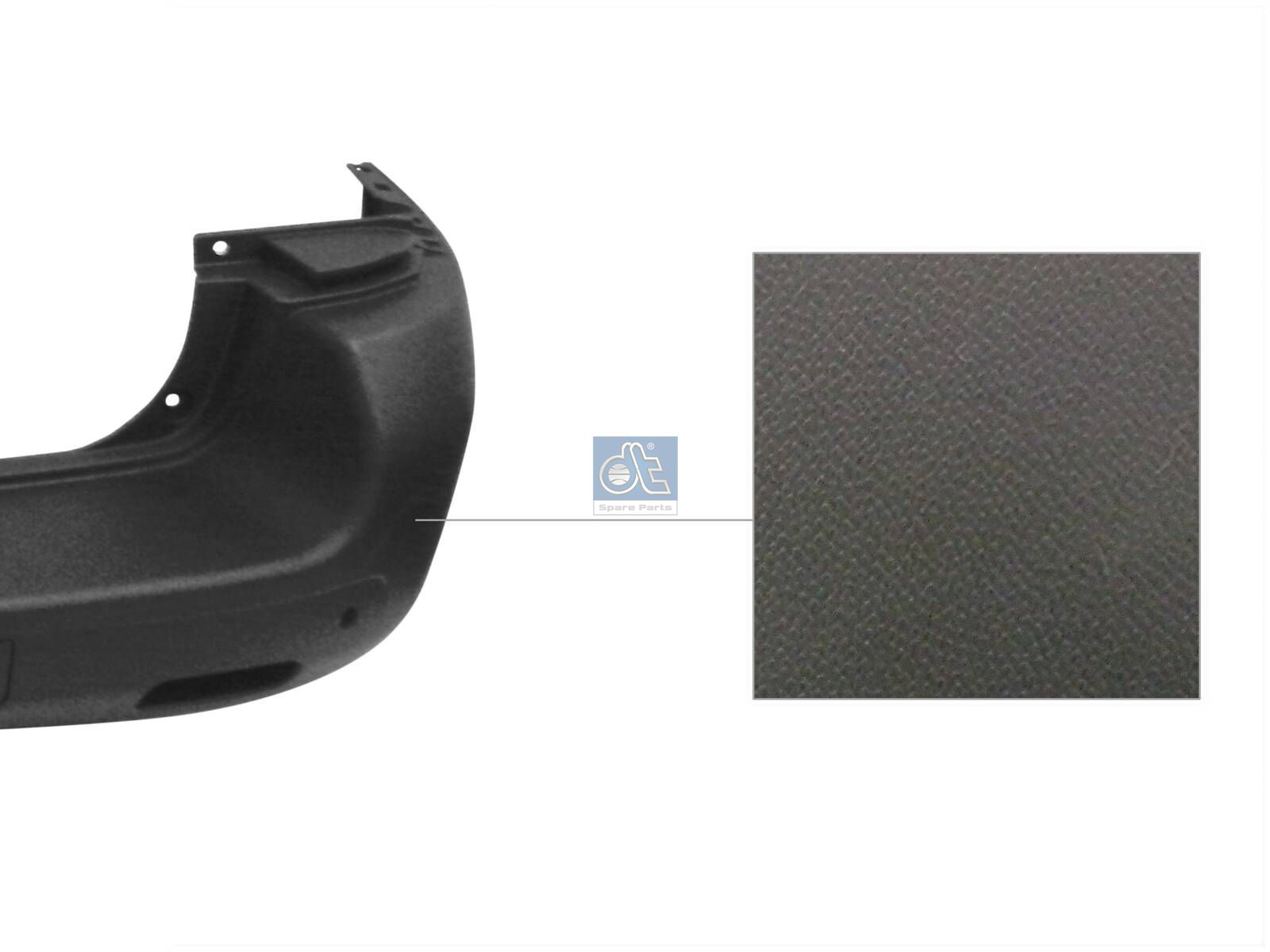 DT Spare Parts 12.82280 Bumper, rear, primed