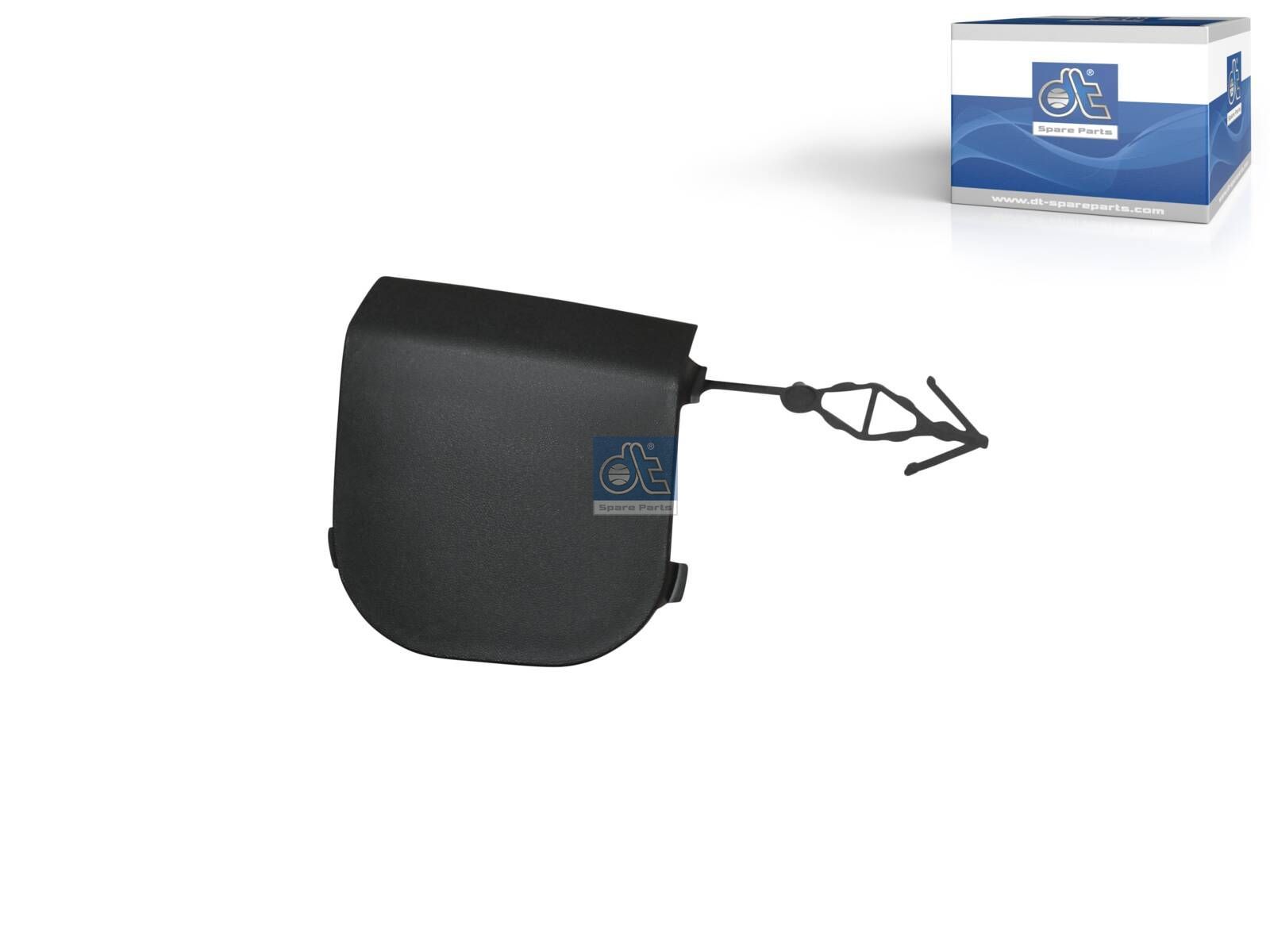 DT Spare Parts 12.82341 Cover, towing eye, front, black