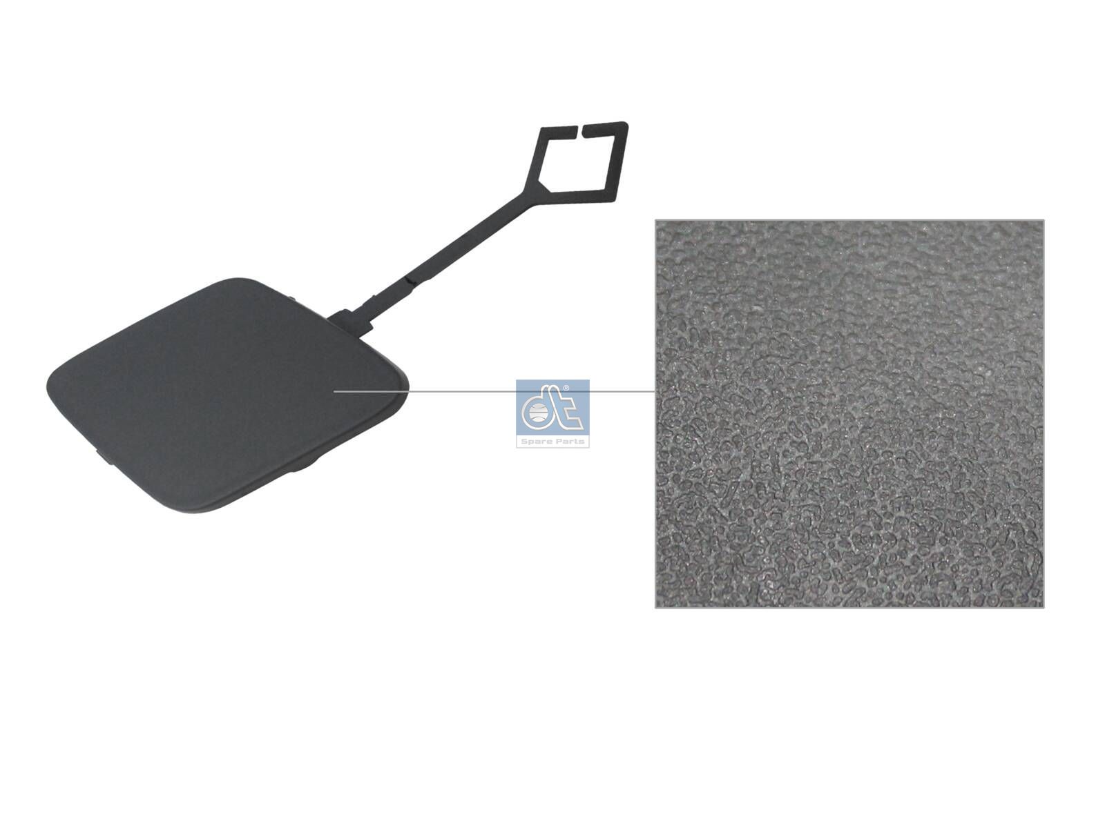 DT Spare Parts 12.82342 Cover, towing eye, front