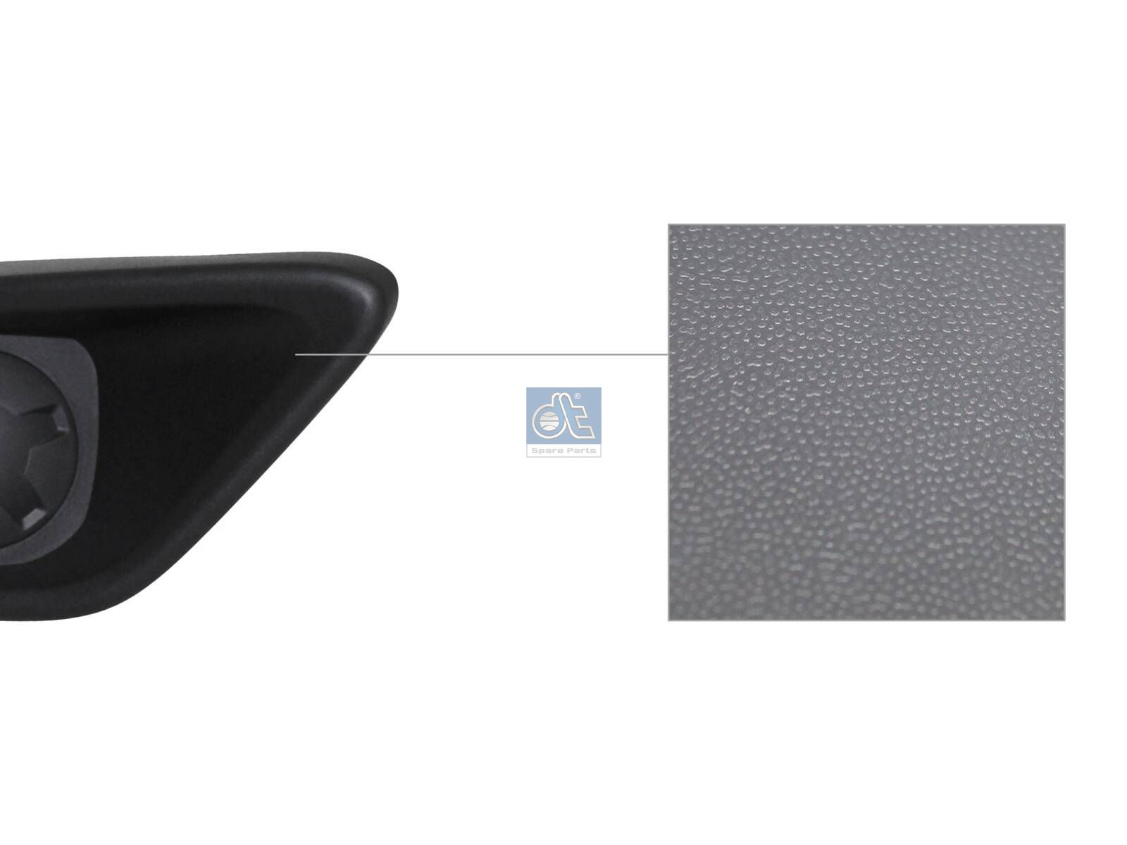 DT Spare Parts 12.82381 Cover, Bumper, front, right