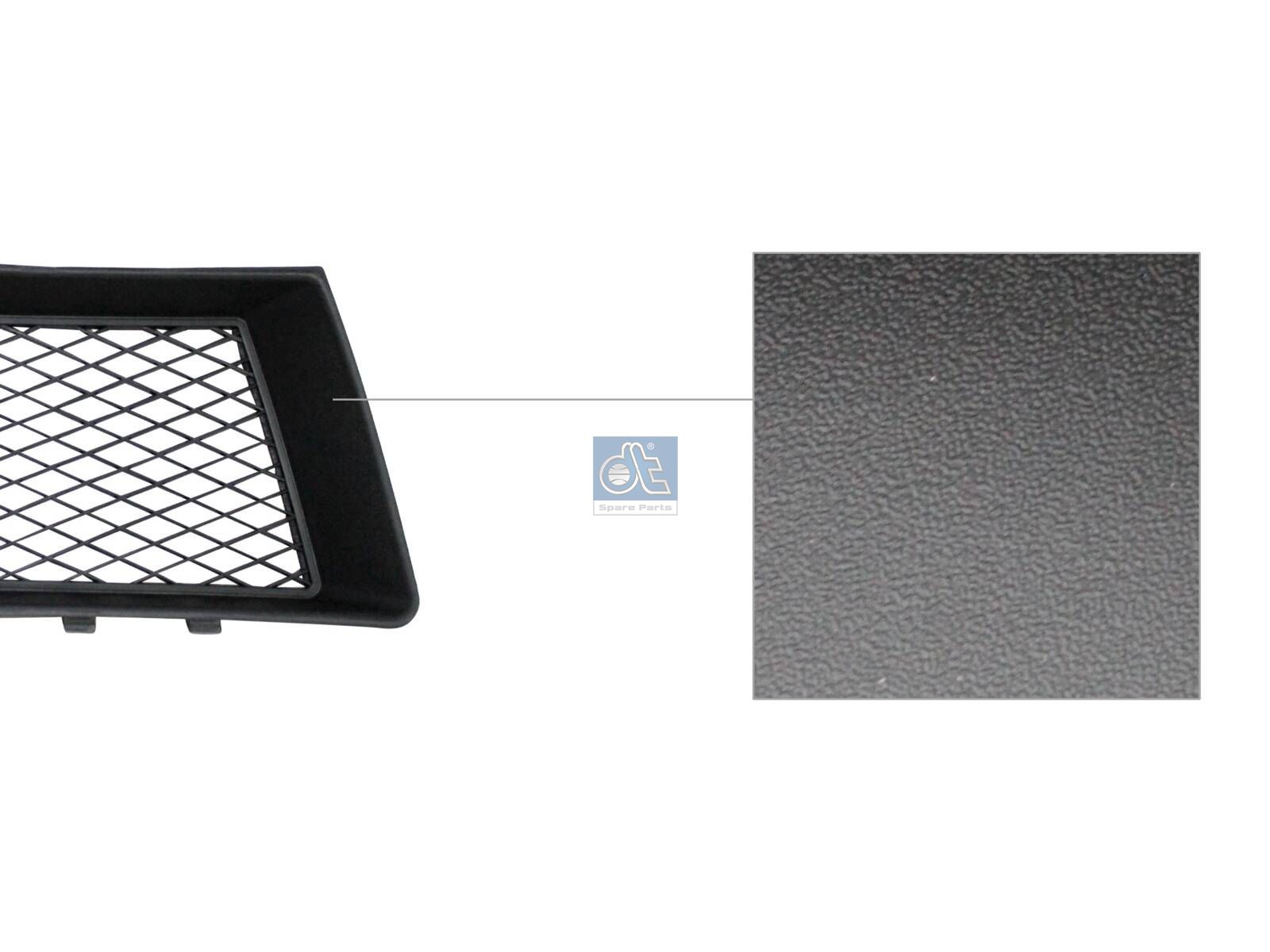 DT Spare Parts 12.82385 Cover, Bumper, front, right