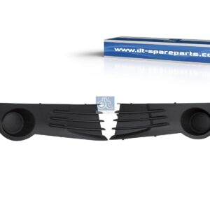 DT Spare Parts 12.82389 Kit, Bumper cover, front, black