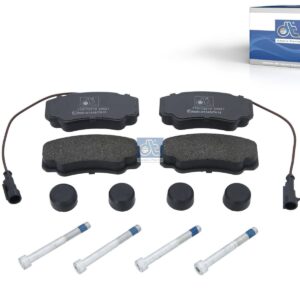 DT Spare Parts 12.93104 Disc brake pad kit, with sensor, W: 109.5 mm, S: 19.1 mm, H: 50 mm