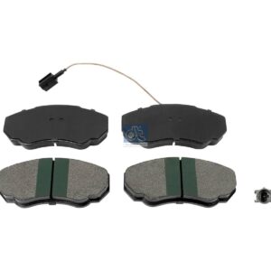 DT Spare Parts 12.93105 Disc brake pad kit, without accessories, with wear indicator, W: 140.5 mm, S: 18.3 mm, H: 65.5 mm