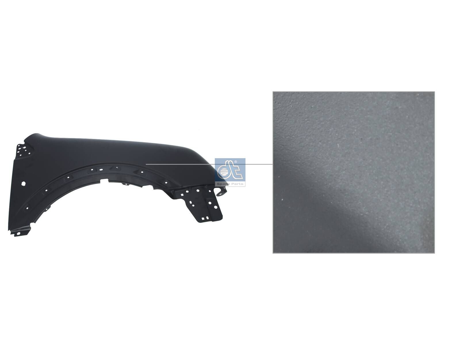 DT Spare Parts 13.00115 Front fender, right