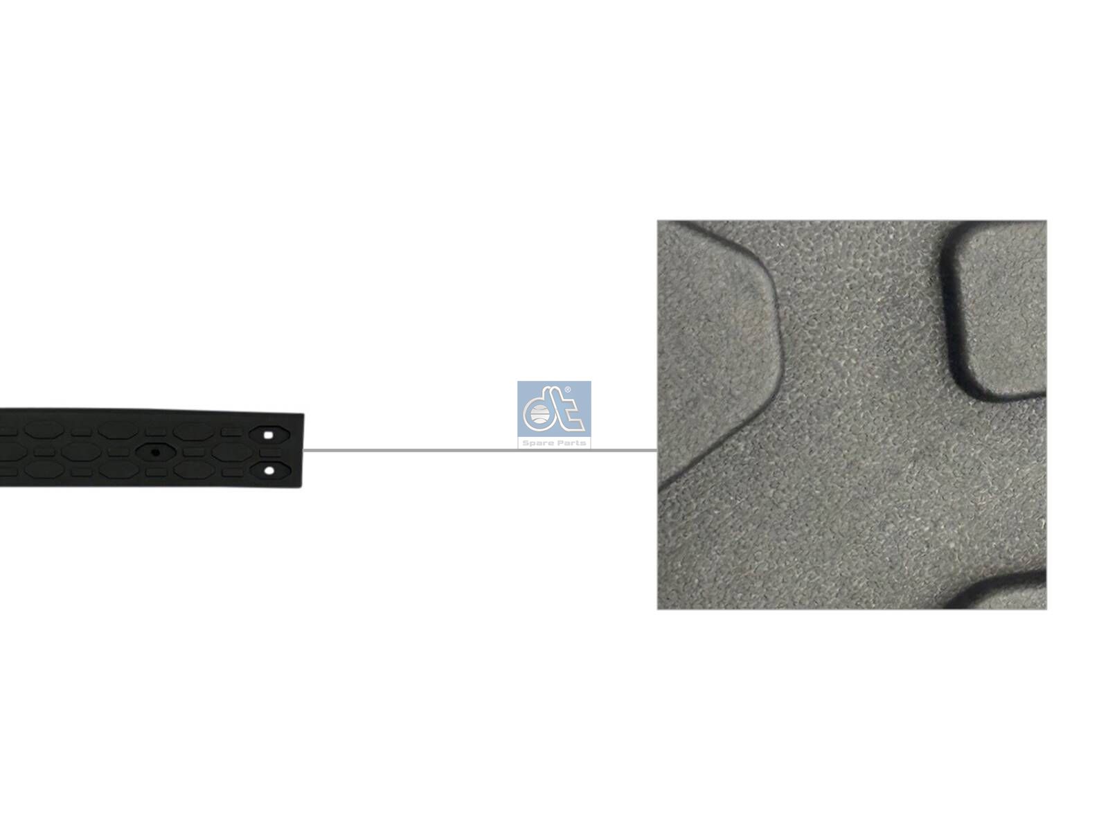 DT Spare Parts 13.00264 Step plate, bumper, lower
