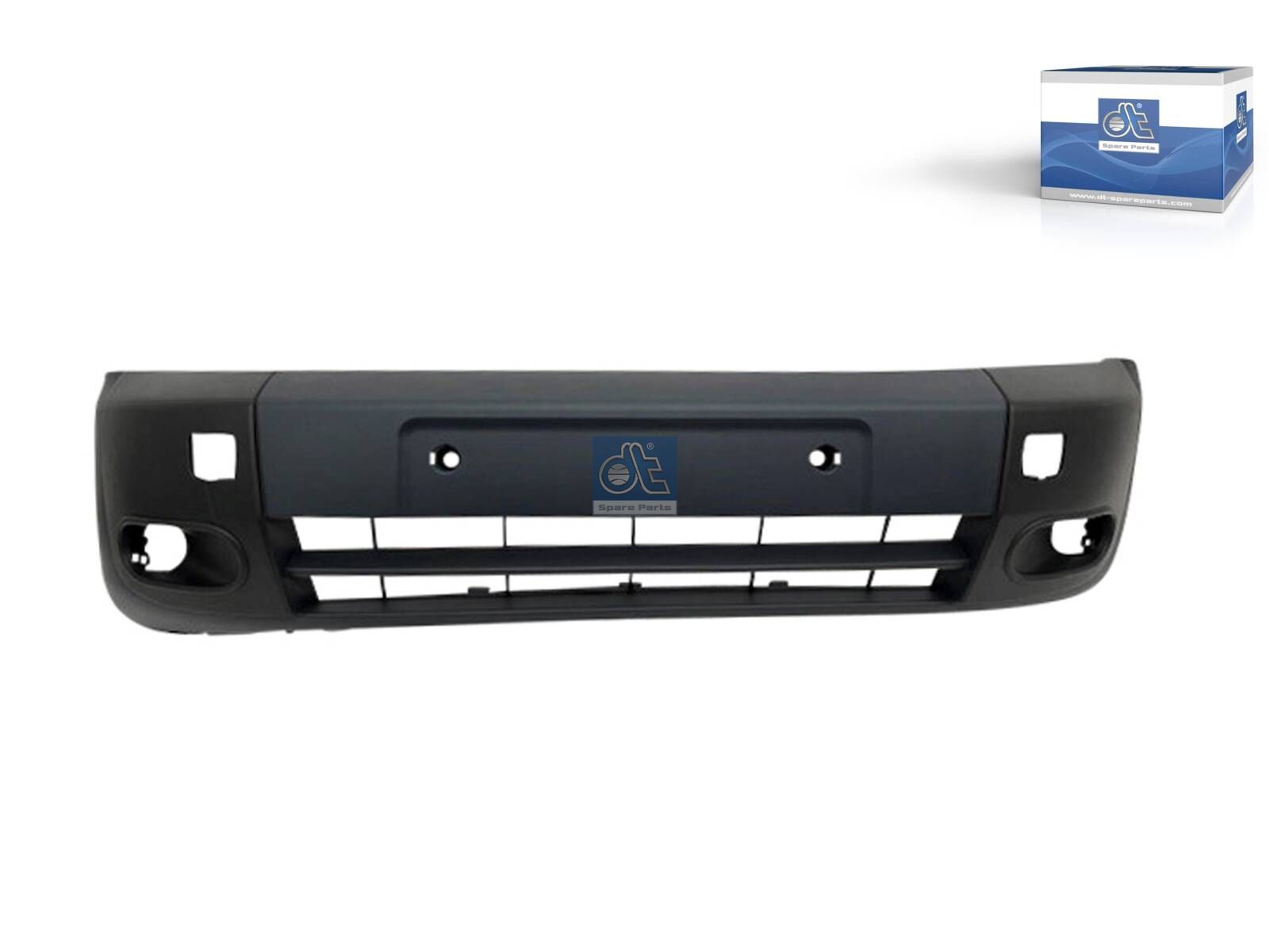 DT Spare Parts 13.00473 Bumper, front, with holes for foglights