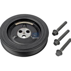 DT Spare Parts 13.43576 Pulley, crankshaft, with screws, D: 168 mm