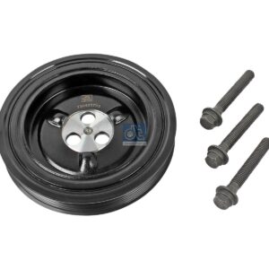 DT Spare Parts 13.43578 Pulley, crankshaft, with screws, D: 167 mm
