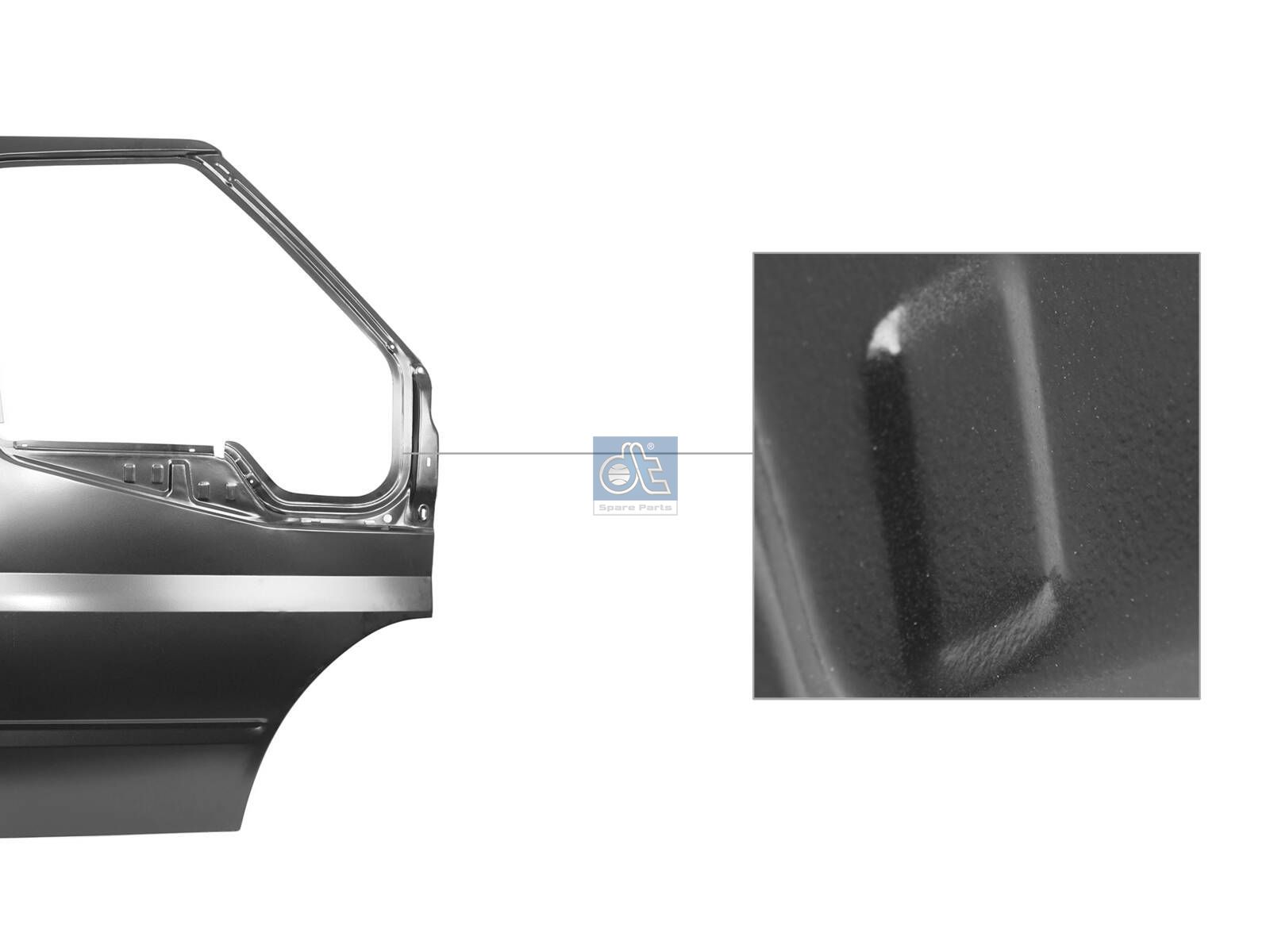 DT Spare Parts 13.80171 Door, right