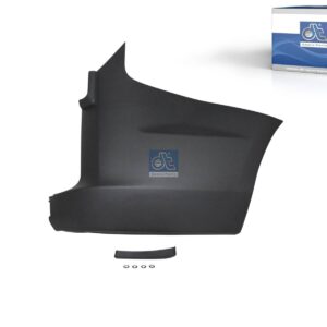 DT Spare Parts 13.87059 Bumper corner, rear, right, grey