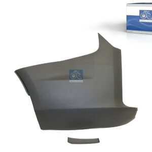 DT Spare Parts 13.87064 Bumper corner, rear, left, grey