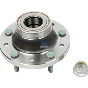 DT Spare Parts 13.92109 Wheel hub, with nut, d: 45 mm, D: 198.5 mm, 5 bores