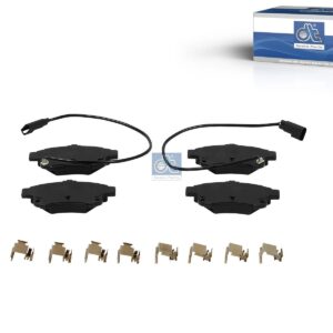 DT Spare Parts 13.93102 Disc brake pad kit, with accessories, W: 122.8 mm, S: 17.3 mm, H: 50.1 mm
