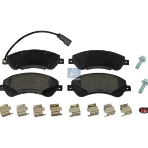 DT Spare Parts 13.93103 Disc brake pad kit, with accessories, W: 164.7 mm, S: 18.9 mm, H: 65.3 mm