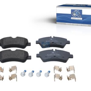 DT Spare Parts 13.93106 Disc brake pad kit, without wear indicator, W: 136.9 mm, S: 17.6 mm, H: 58.5 mm