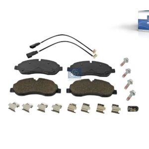 DT Spare Parts 13.93108 Disc brake pad kit, with wear indicators, W: 171.8 mm, S: 17 mm, H: 68.8 mm