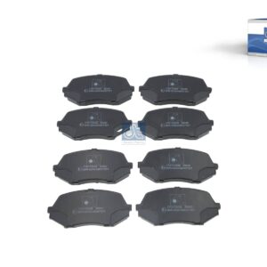DT Spare Parts 18.00002 Disc brake pad kit, W: 123.1 mm, S: 17.3 mm, H: 56.6 mm