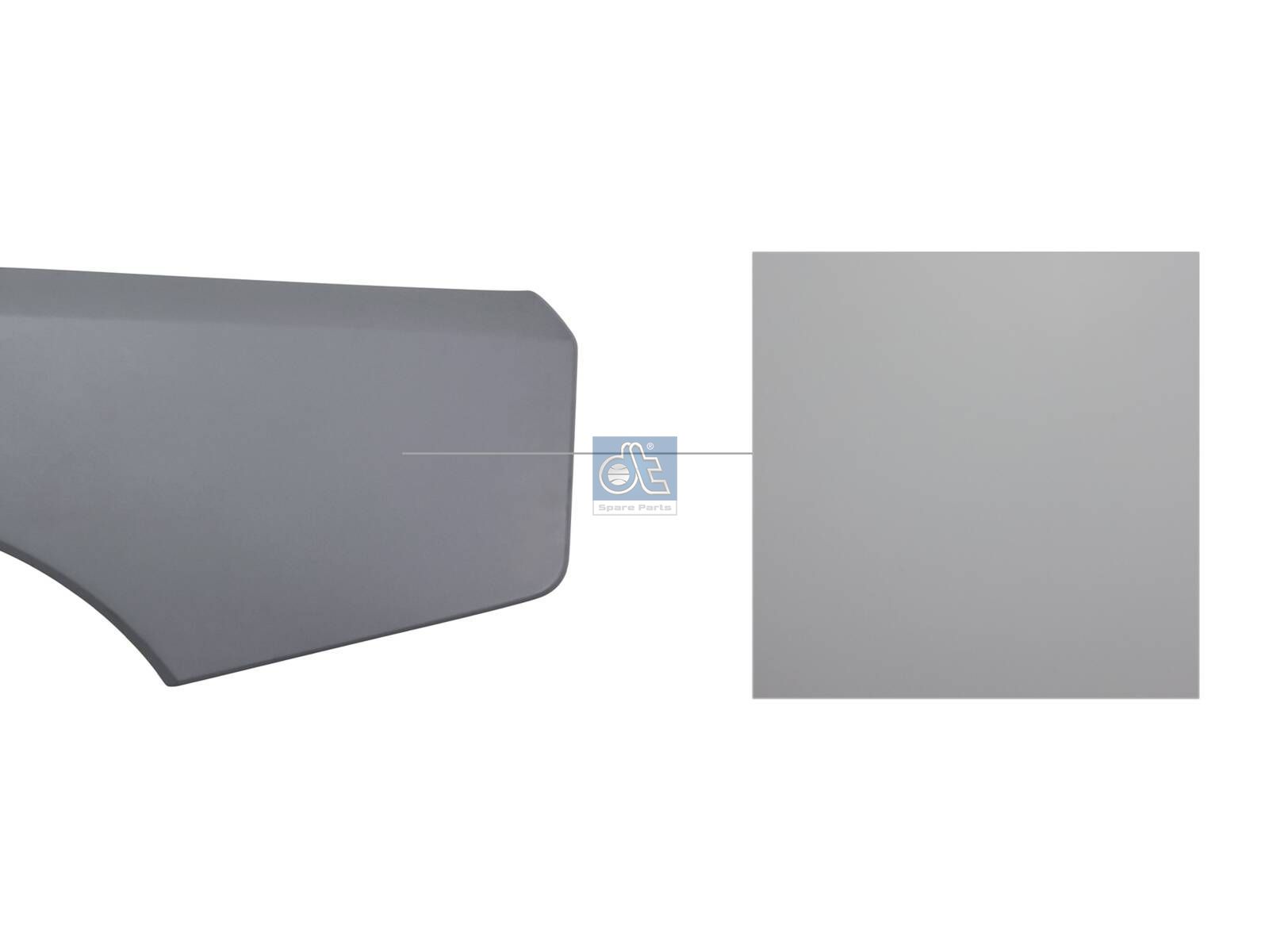 DT Spare Parts 19.00403 Fender extension, left