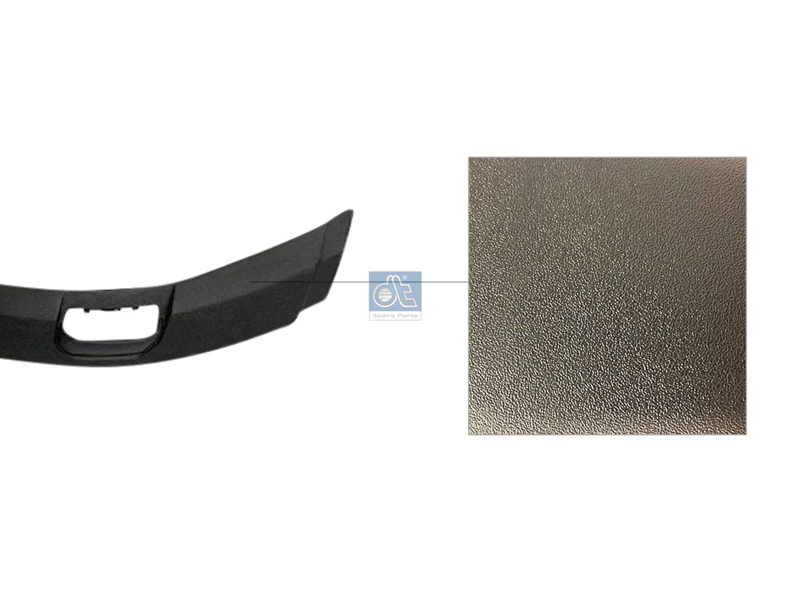 DT Spare Parts 1.00038 Fender cover, lateral, front, right