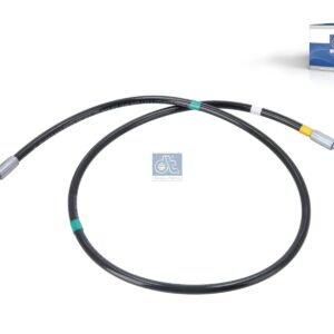 DT Spare Parts 1.00323 Hose line, cabin tilt, M14 x 1,5, L: 1200 mm, 420 bar