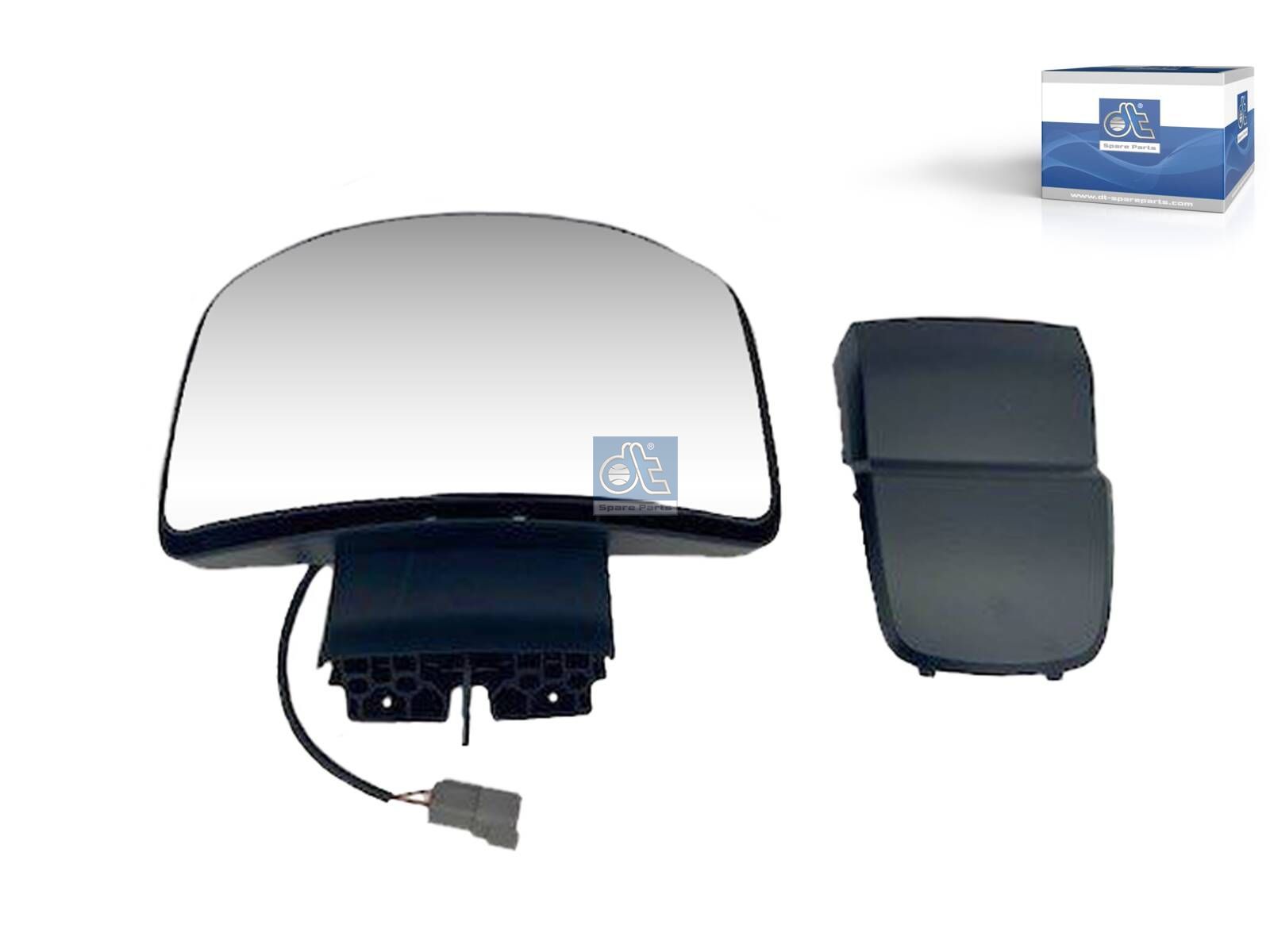 DT Spare Parts 1.00523 Kerb observation mirror, manual, heatable