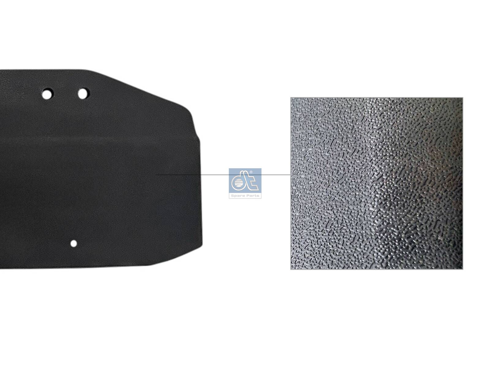 DT Spare Parts 1.00535 Splash guard, W: 715 mm, H: 150 mm