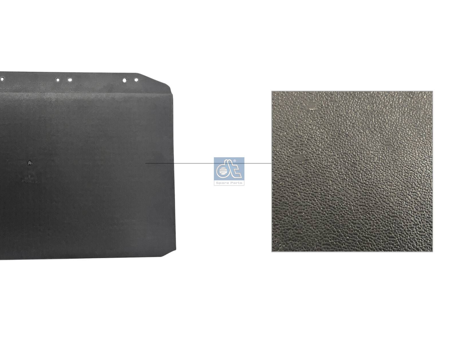 DT Spare Parts 1.00539 Splash guard, W: 715 mm, H: 450 mm