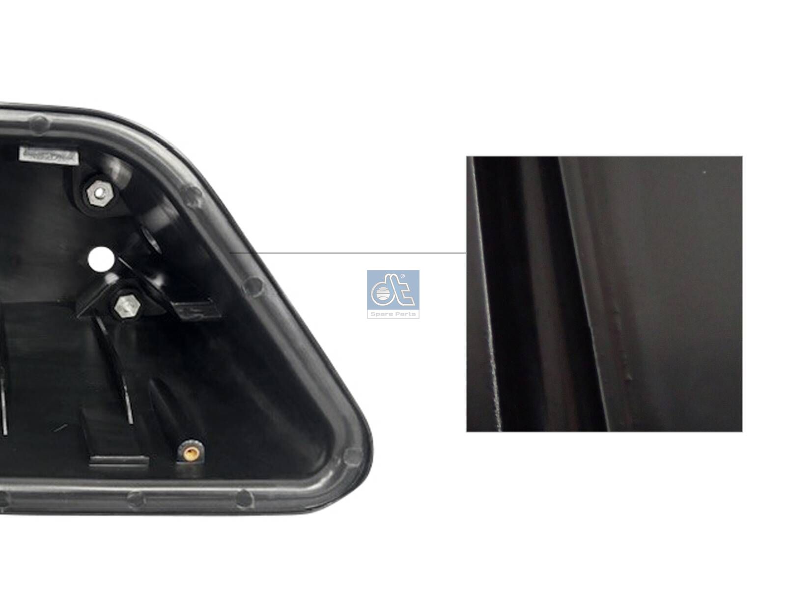DT Spare Parts 1.00551 Lamp housing, auxiliary lamp, right