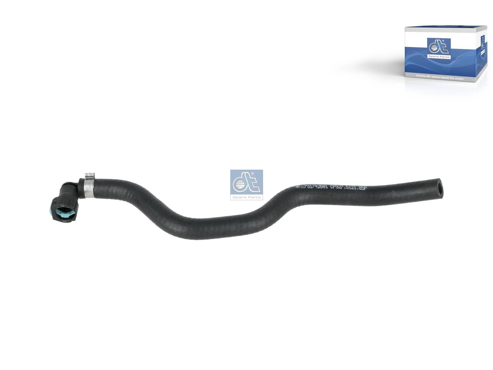 DT Spare Parts 1.01078SP Radiator hose, without spring band clamp