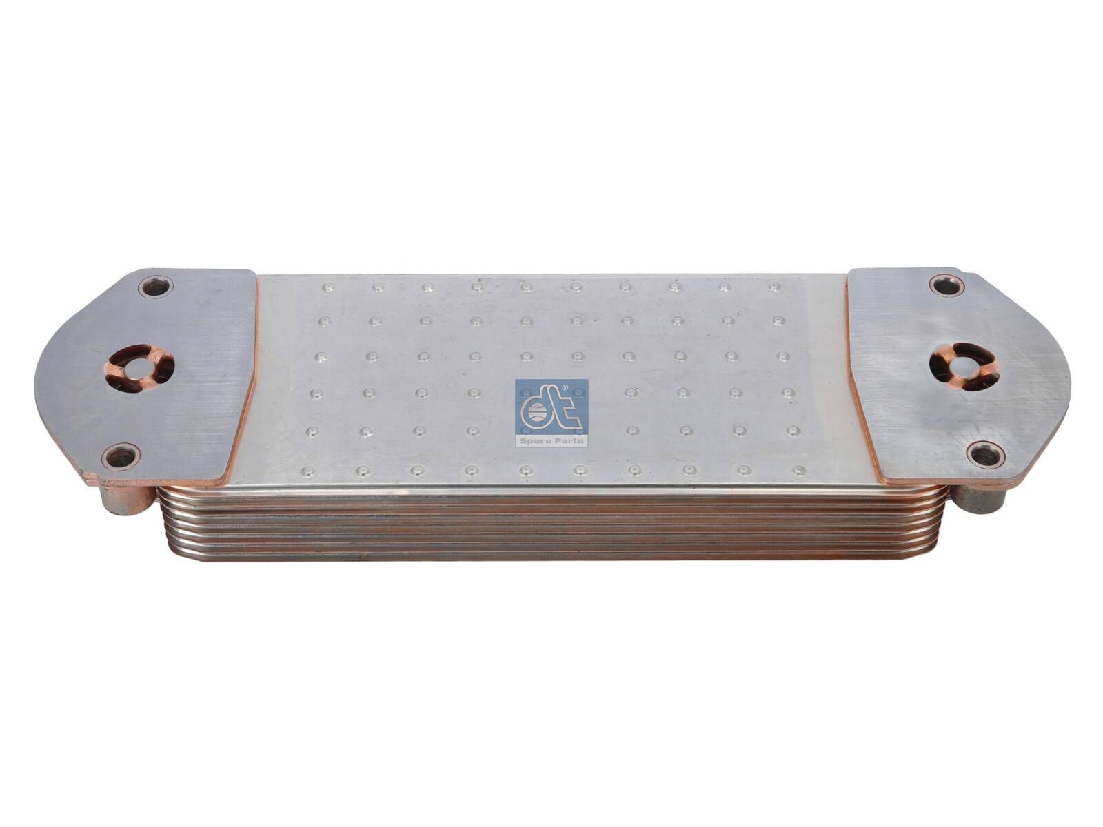 DT Spare Parts 1.10121 Oil cooler, M8 x 40, L: 395 mm, W: 120 mm, T: 51 mm, 8 layer