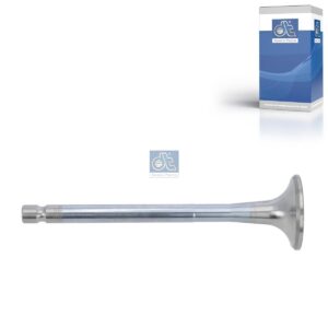 DT Spare Parts 1.10527 Exhaust valve, D1: 11 mm, D2: 44.6 mm, L: 162.5 mm, α: 45 °