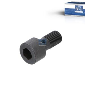 DT Spare Parts 1.10901 Hollow screw, M10 x 1, LTh: 14 mm, Lu: 20 mm, SW: 8, L: 31 mm