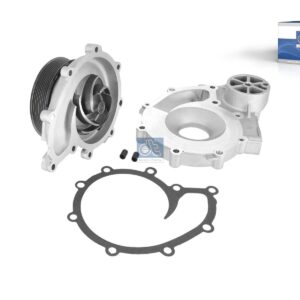 DT Spare Parts 1.11164 Water pump, complete with housing and gasket, DI: 105 mm, DP: 155 mm, 8 grooves