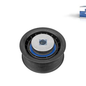DT Spare Parts 1.11184 Tension roller, d: 11 mm, DP: 74 mm, W: 38 mm, 8 grooves